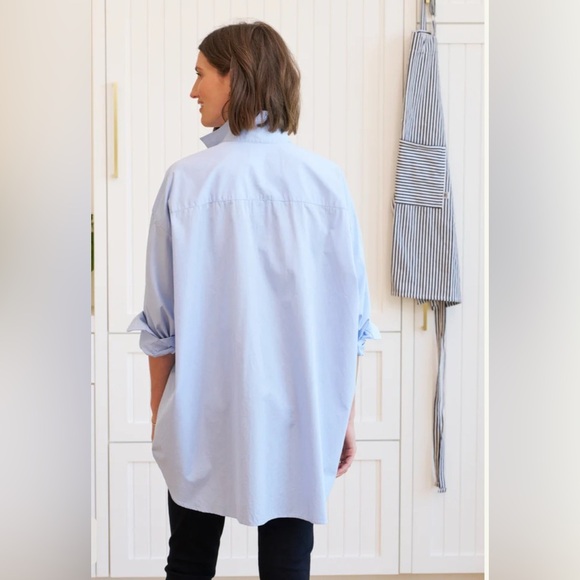 NWOT Frank & Eileen - Mackenzie Button Shirt  Tunic - One Size Black - Picture 5 of 7